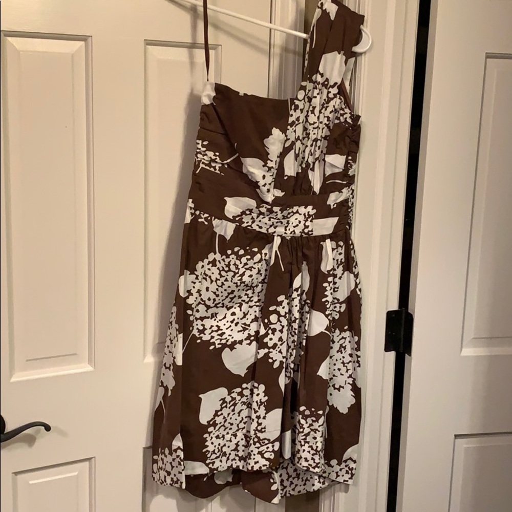 Anthropologie Whit Two one shoulder dress